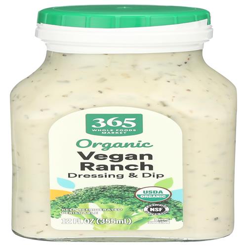 Whole Foods Market Organic Vegan Ranch Dressing, 12 Fl Oz