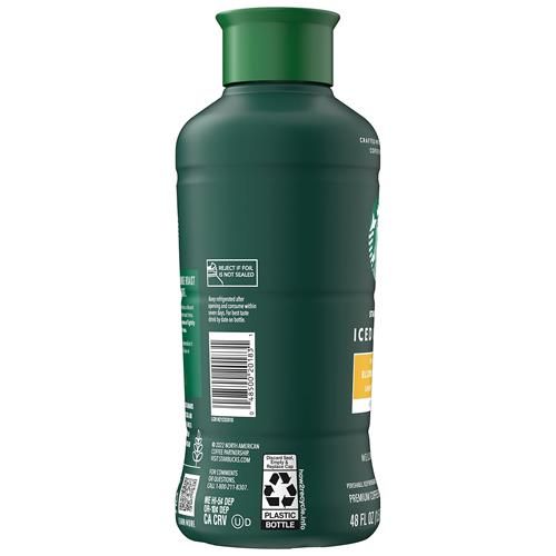 Starbucks Blonde Roast Iced Coffee, Black Unsweetened, 48 Fl Oz Bottle
