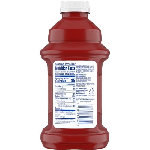 Kroger 100% Tomato Juice 46 fl oz
