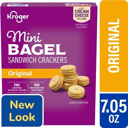 Kroger Original Mini Bagel Sandwich Crackers 7.05 oz