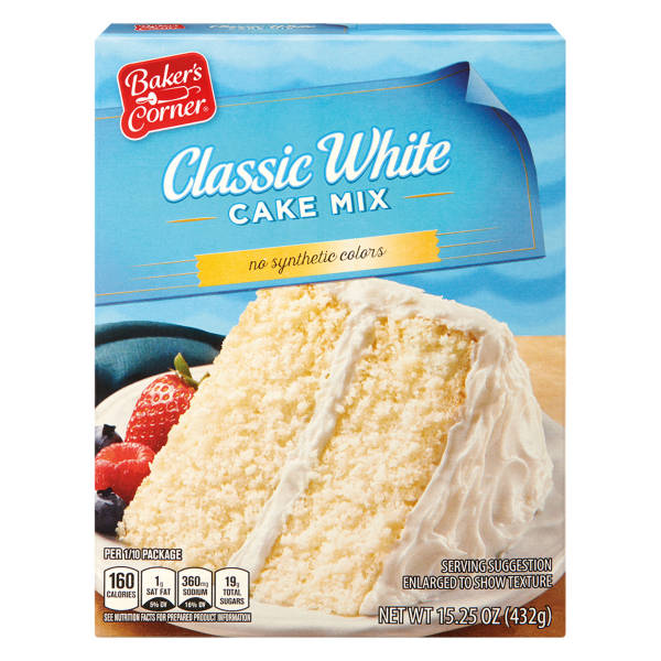 Baker's Corner Extra Moist Classic White Cake Mix, 15.25 oz