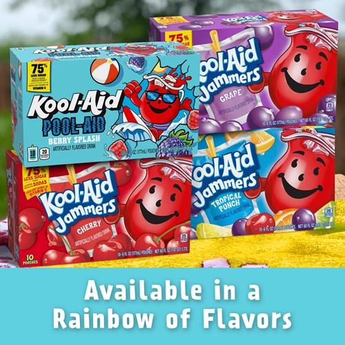 Kool-Aid Pool-Aid Berry Splash Flavored Drink, 10 Ct Box, 6 Oz Pouches