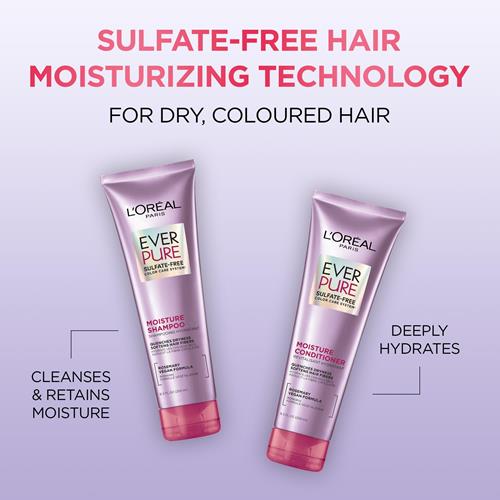 L’Oréal Paris Moisture Sulfate Free Conditioner, Hair Care For Color-Treated Hair With Rosemary Botanicals, Everpure, 8.5 Fl Oz