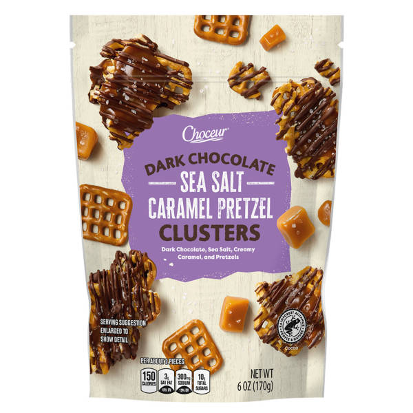 Choceur Dark Chocolate Caramel Pretzel, 6 oz