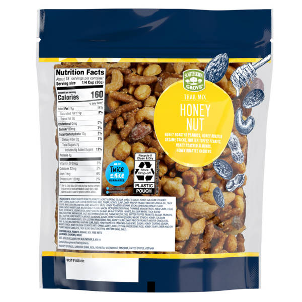 Southern Grove Honey Nut Trail Mix, 19 oz