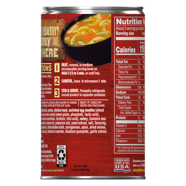 Campbell's Chunky Chicken Noodle Soup, 18.6 oz Can