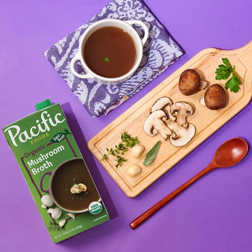 Pacific Foods Organic Mushroom Broth, 32 Oz Carton
