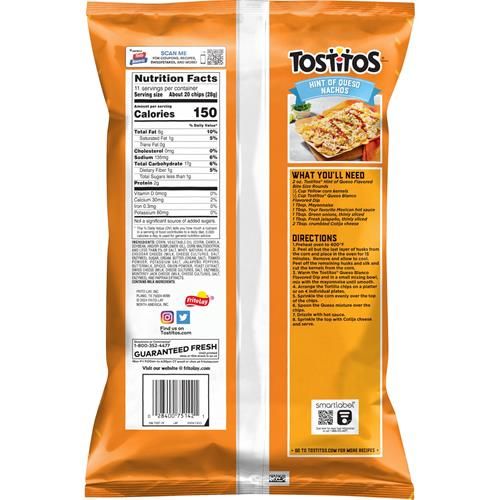 Tostitos Bite Size Rounds, Hint Of Queso, 11 Oz