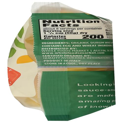 Whole Foods Market, Organic Extra Wide Egg Noodles, 16 Oz