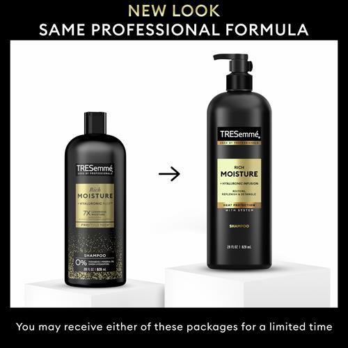 Tresemmé Hydrating Shampoo Rich Moisture For Dry Hair Formulated With Pro Style Technology 28 Fl Oz