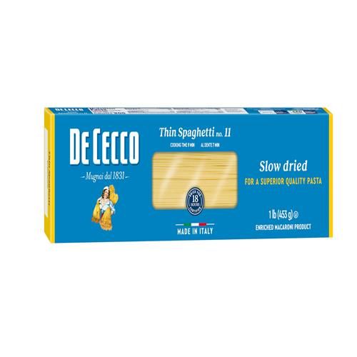 De Cecco Pasta, Pasta Spaghetti Thin No.11, 16 Ounce