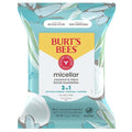 Burts Bees Micellar Facial Towelettes With Coconut And Lotus, Pre-Moistened Towelettes For All Skin Types, 99.5 Percent Natural Origin Skin Care, 30 Ct. Package