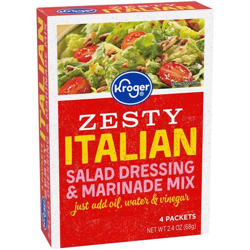 Kroger Zesty Italian Salad Dressing & Marinade Mix Packet 4 ct / 0.6 oz