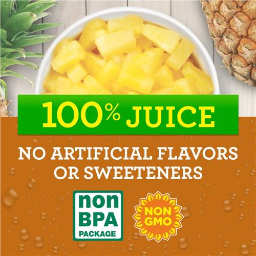 Kroger Pineapple Tidbits Cups in 100% Pineapple Juice 4 ct / 4 oz