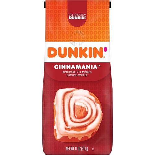 Dunkin Cinnamania Flavored Ground Coffee, 11 Ounce (Pack Of 1)