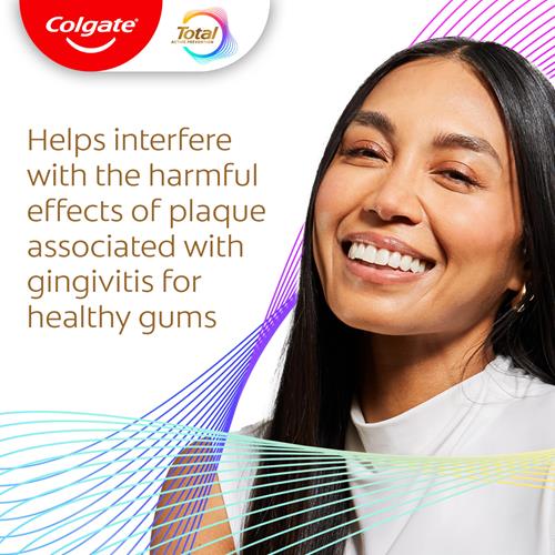 Colgate Total Plaque Pro Release Whitening Toothpaste, Whitening Anticavity Toothpaste, Helps Reduce Plaque And Whitens Teeth, 1 Pack, 3.0 Oz Tube