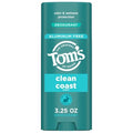 Tom’S Of Maine Clean Coast Aluminum Free Natural Deodorant For Women & Men | Goes On Clear | Odor & Wetness Protection | Naturally Derived And Moisture-Locking Ingredients | 3.25 Oz