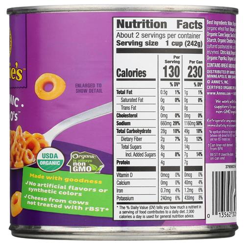 Annies Homegrown, Bernie Os Tomato And Cheese Organic, 15 Ounce