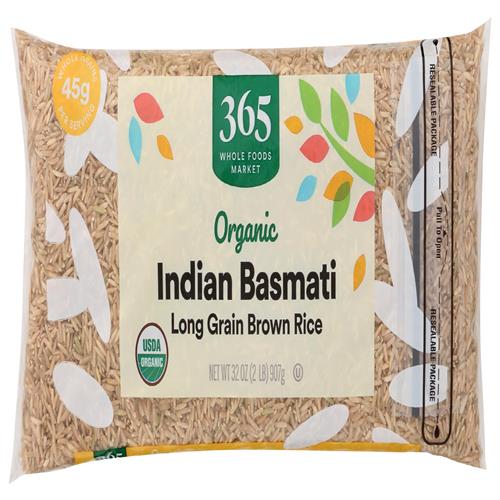 Whole Foods Market, Organic Indian Brown Basmati Rice, 32 Ounce
