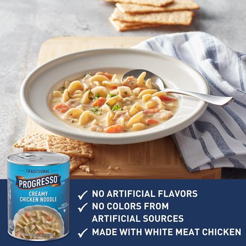 Progresso Traditional, Creamy Chicken Noodle Canned Soup, 18.5 Oz.