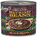 One 15.4 Oz Amys Organic Refried Vegetarian Black Beans