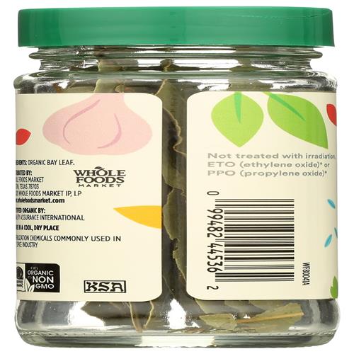 Whole Foods Market, Organic Bay Leaves, 0.15 Ounce