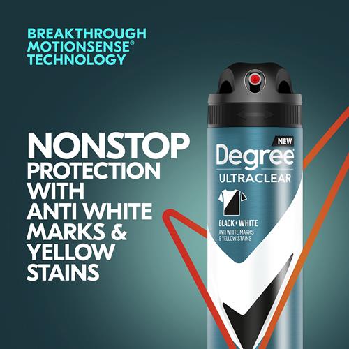 Degree Men Antiperspirant Deodorant Dry Spray Black+White 72-Hour Sweat & Odor Protection Antiperspirant For Men With Motionsense Technology 3.8 Oz