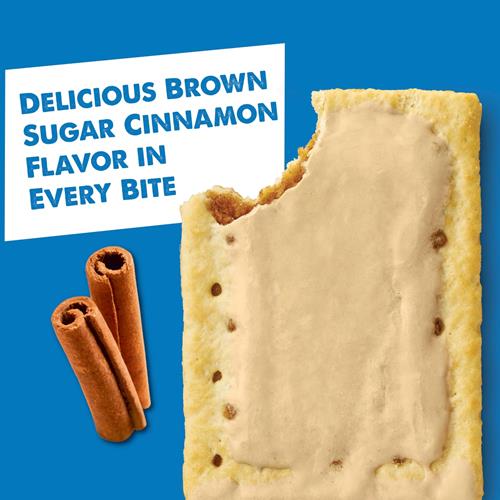 Pop-Tarts Breakfast Toaster Pastries, Frosted Brown Sugar Cinnamon, Family Pack (32 Count)