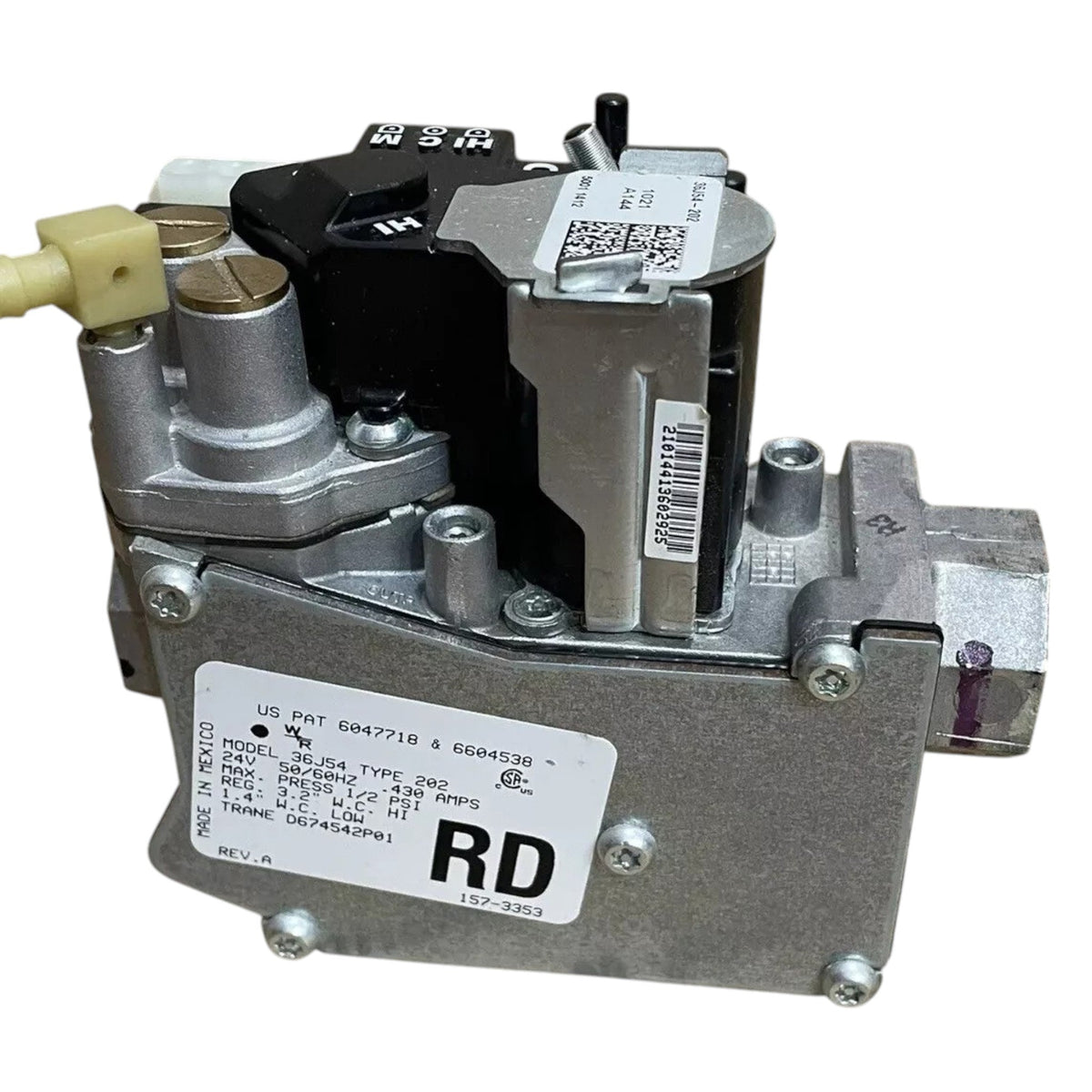 WHITE RODGERS 36J54-202 Gas Valve Trane / American Standard 36J54 202 D674542P01