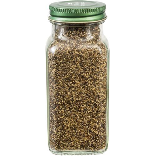 Simply Organic Ground Black Pepper, 2.31-Ounce Jar, Medium Ground Pepper, Certified Organic, Kosher, Potent Pepper Taste