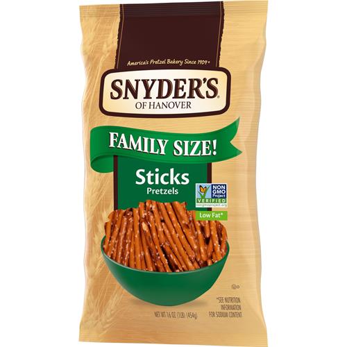 Snyders Of Hanover Pretzel Sticks, Family Size 16 Oz
