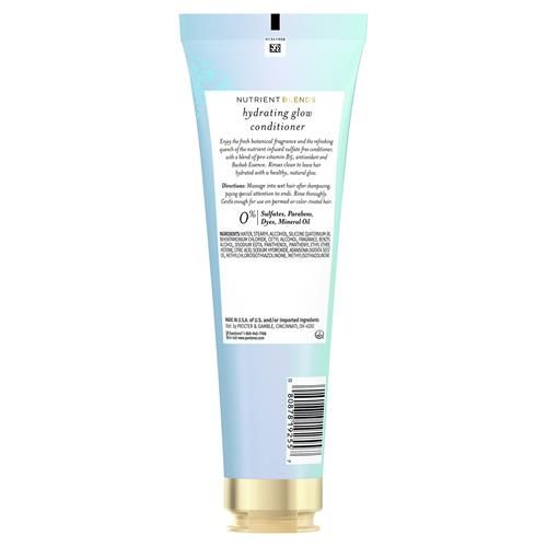 Pantene Sulfate Free Conditioner, Hydrates Dry Damaged Hair, Nutrient Blends With Baobab Essence, Safe For Color Treated Hair, 8.0 Oz