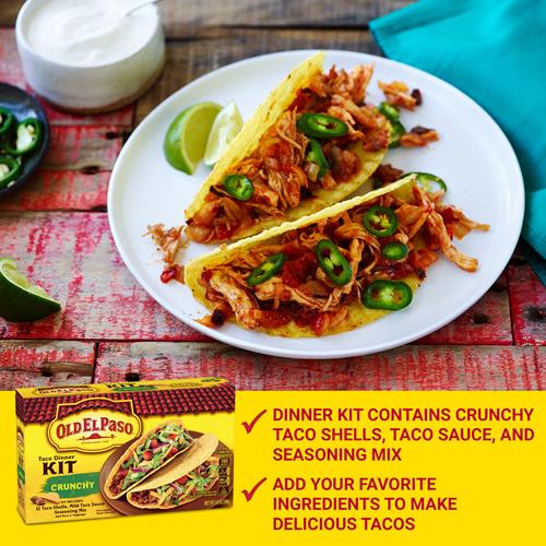Old El Paso Taco Dinner Kit, Crunchy, 8.8 Oz.