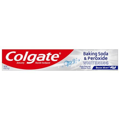 Colgate Baking Soda And Peroxide Whitening Bubbles Toothpaste, Brisk Mint, 4 Ounce