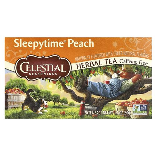 Celestial Seasonings Herbal Tea, Sleepytime Peach, 20 Ct