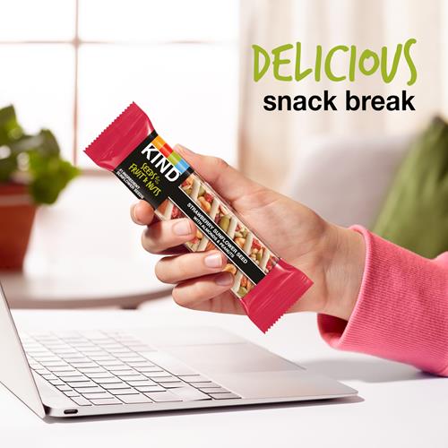 Kind Seeds Fruit & Nuts Snack Bar, Strawberry Sunflower Seed | 5G Protein, High Fiber, Gluten Free Bars, 1.4 Oz, 6 Count