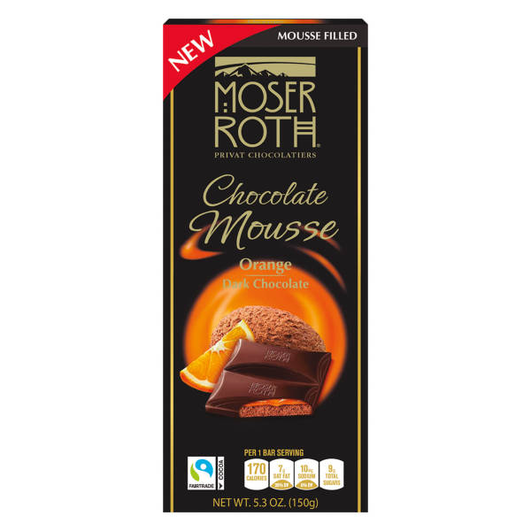 Moser Roth Dark Chocolate Mousse with Orange - 5.3 oz