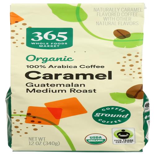 Whole Foods Market Organic Caramel Ground Coffee, 12 Ounce