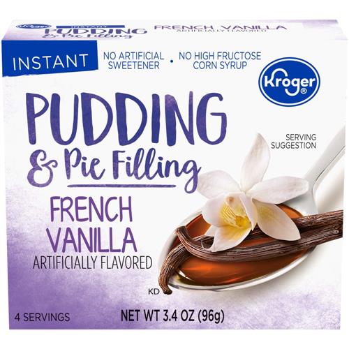 Kroger Instant French Vanilla Pudding & Pie Filling 3.4 oz