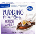 Kroger Instant French Vanilla Pudding & Pie Filling 3.4 oz