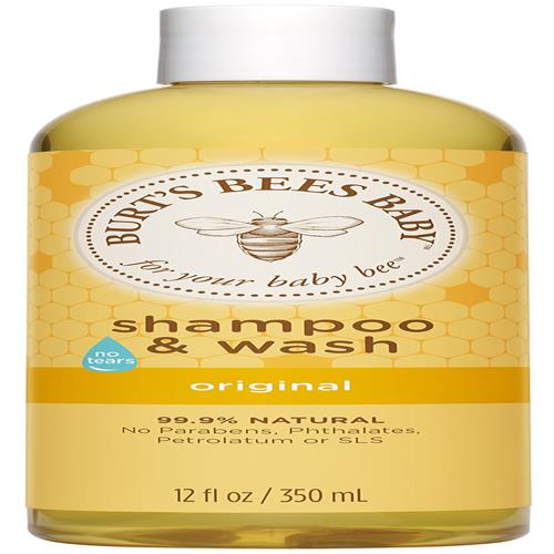 Burts Bees Baby Shampoo & Wash, Original Tear Free Baby Soap - 12 Ounce Bottle