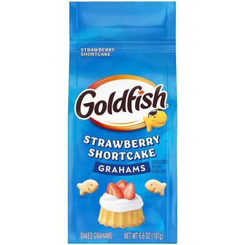 Goldfish Grahams Strawberry Shortcake Flavored Baked Snack Crackers, 6.6 Oz Bag