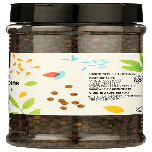 Whole Foods Market, Whole Black Peppercorns, 8.08 Ounce