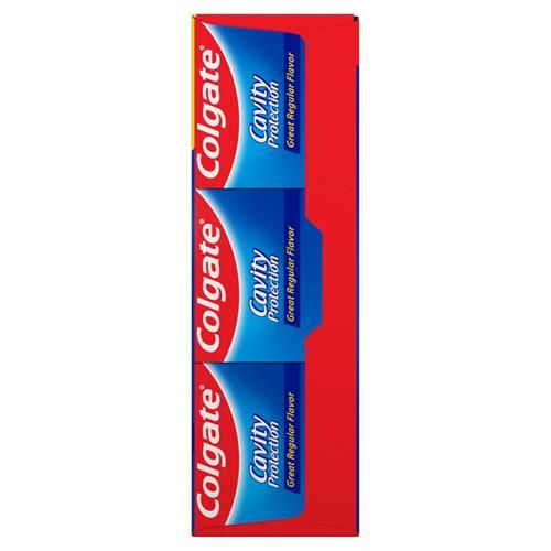 Colgate Cavity Protection Toothpaste With Fluoride, 6 Oz, Pack Of 3