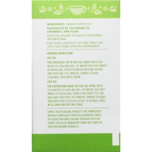 Simple Truth Organic Green Tea Bags 20 ct