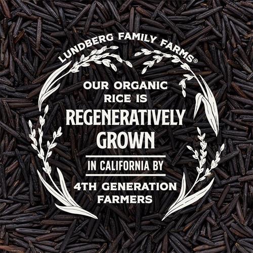 Lundberg Wild Rice, Regenerative Organic Certified –?100% Natural California Cultivated Wild Black Rice, 8 Oz