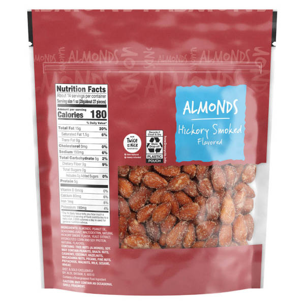 Southern Grove Hickory Smoked Flavored Almonds, 14 oz
