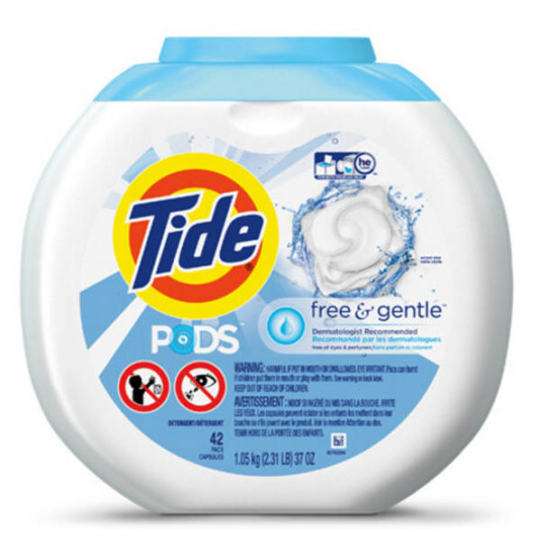 Tide Laundry Pods Free & Gentle, 42 count