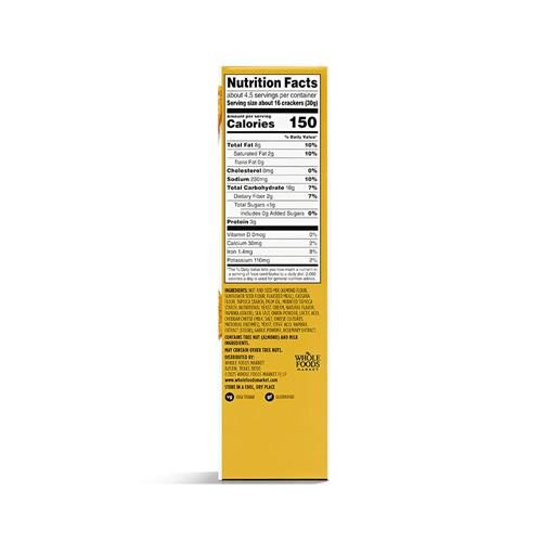Whole Foods Market Cheddar Almond Flour Crackers, 5 Oz