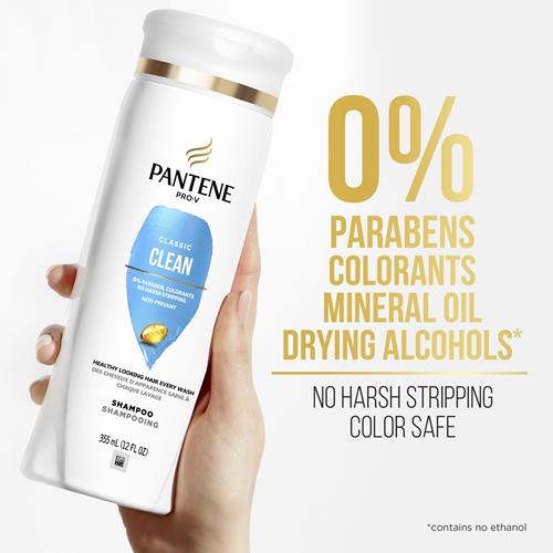 Pantene Pro-V Classic Clean Shampoo, 12.0Oz
